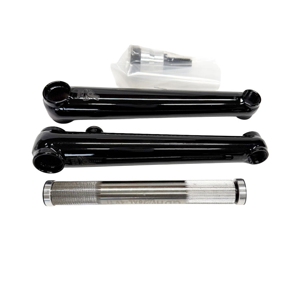 PROFILE BMX RACE CRANK SET / 170mm BLACKクランクアーム & GDH中空チタン・アクスル