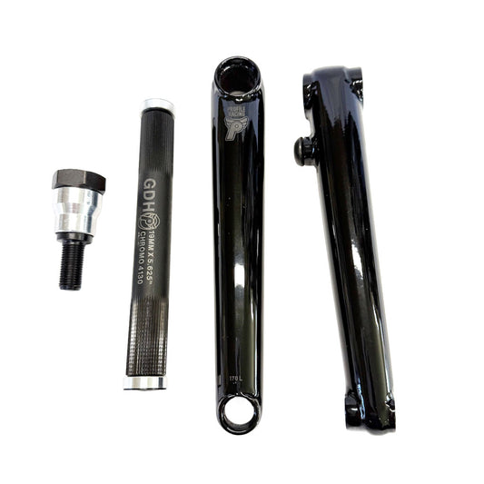 PROFILE BMX RACE CRANK SET / 145mm BLACK GDH中空クロモリ・アクスル