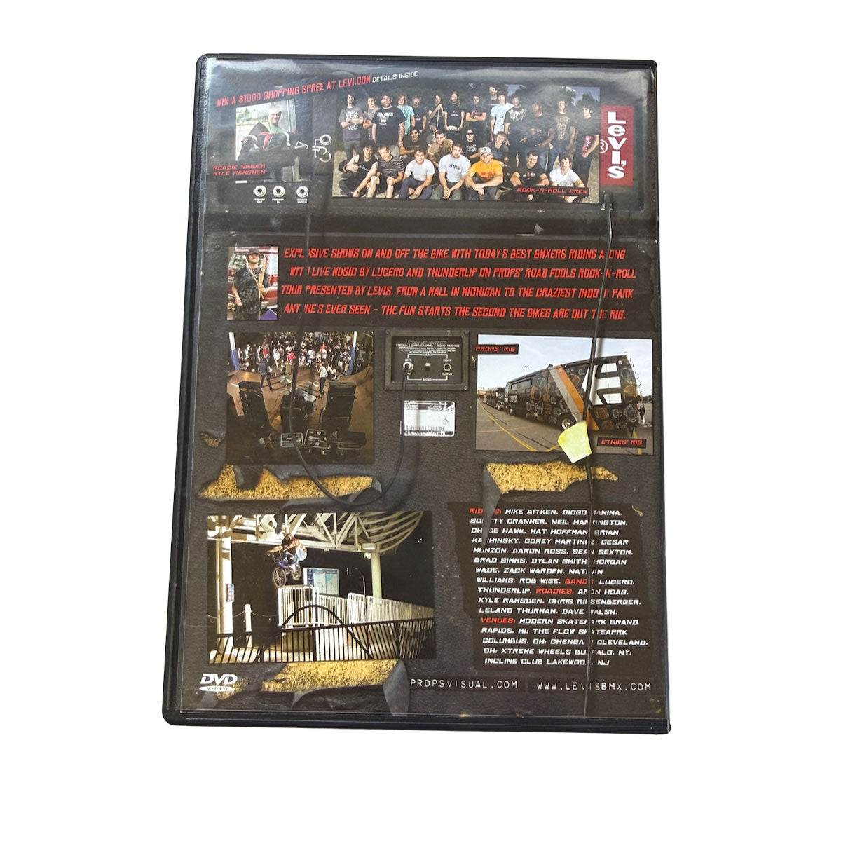 DVD Props ROCK N ROLL BMX TOUR presented by Levi's
