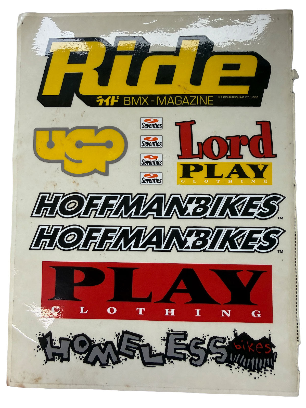 RIDE UK Sticker Sheet