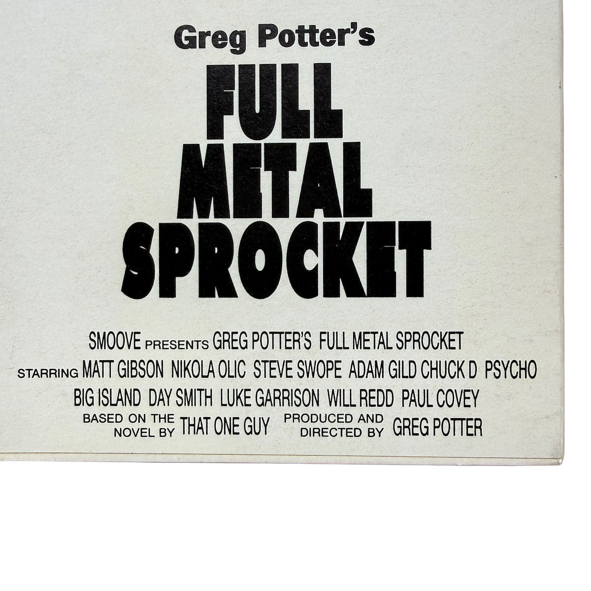 Greg Potter's FULL METAL SPROCKET