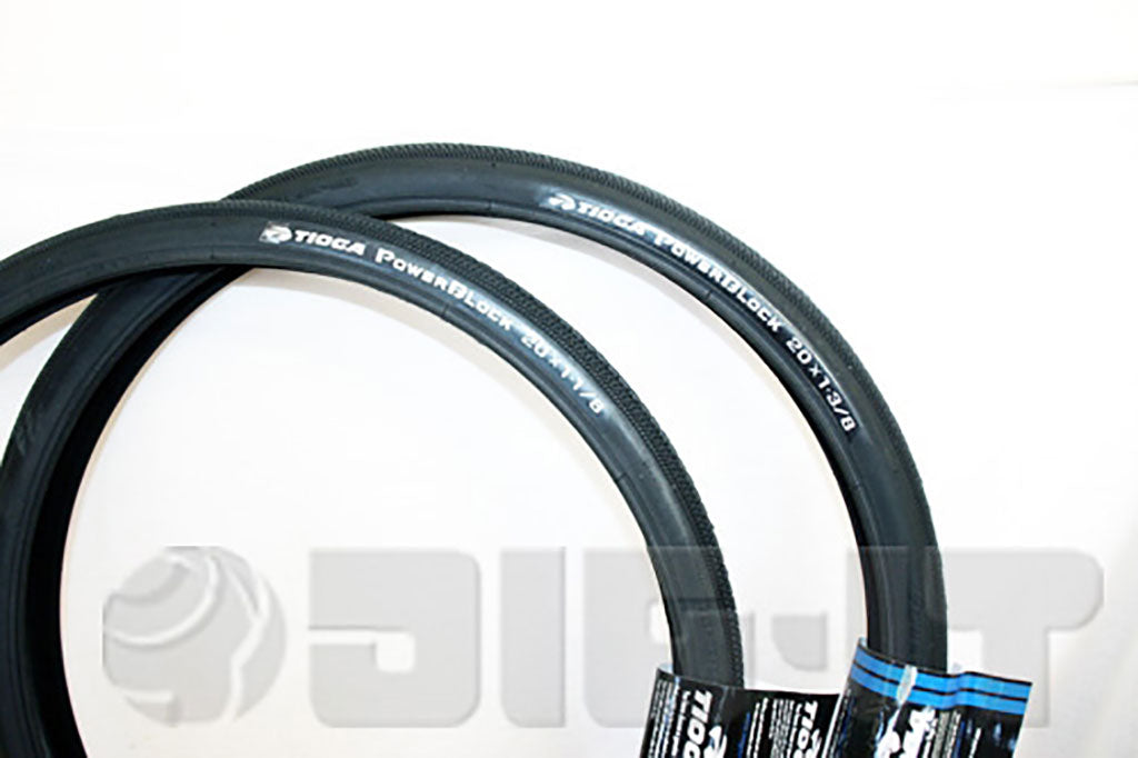 TIOGA POWER BLOCK TIRE 20X1 1/8"、20X1 3/8" 　ボーイズレーサー用タイヤ