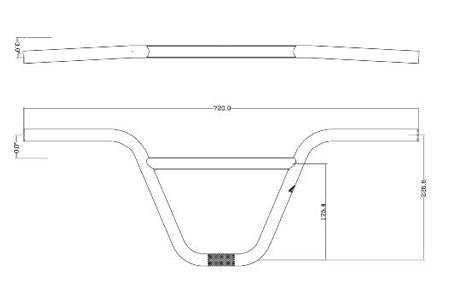 ARES BIKES R9 BAR MAT BLACK