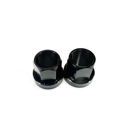 MISSION ALUMINUM 14MM AXLE NUTS W / 17MM HEX BLACK