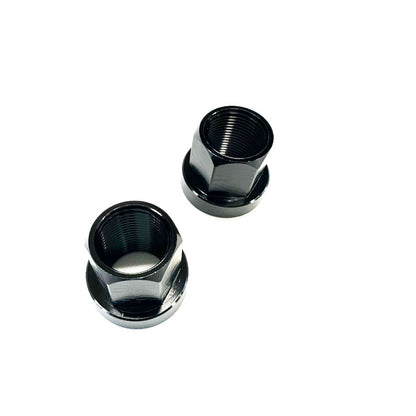 MISSION ALUMINUM 14MM AXLE NUTS W / 17MM HEX BLACK