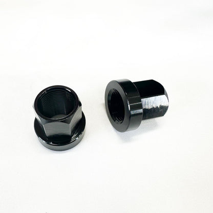 MISSION ALUMINUM 14MM AXLE NUTS W / 17MM HEX BLACK