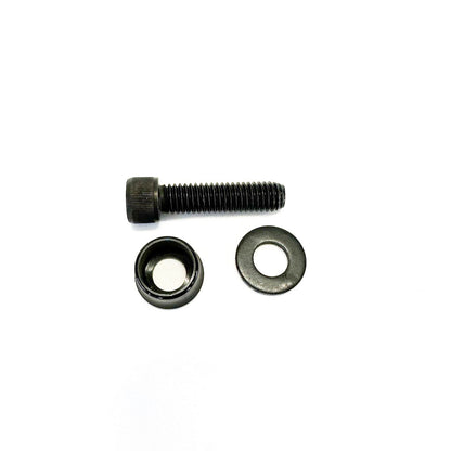 PROFILE 3/8" AXLE BOLT & VOLCANO WASHER SET (BLACK)