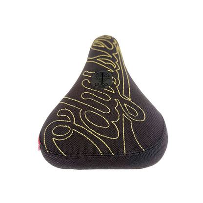 ODYSSEY BIG-STITCH FAT PIVOTAL SEAT BLACK GOLD STITCH