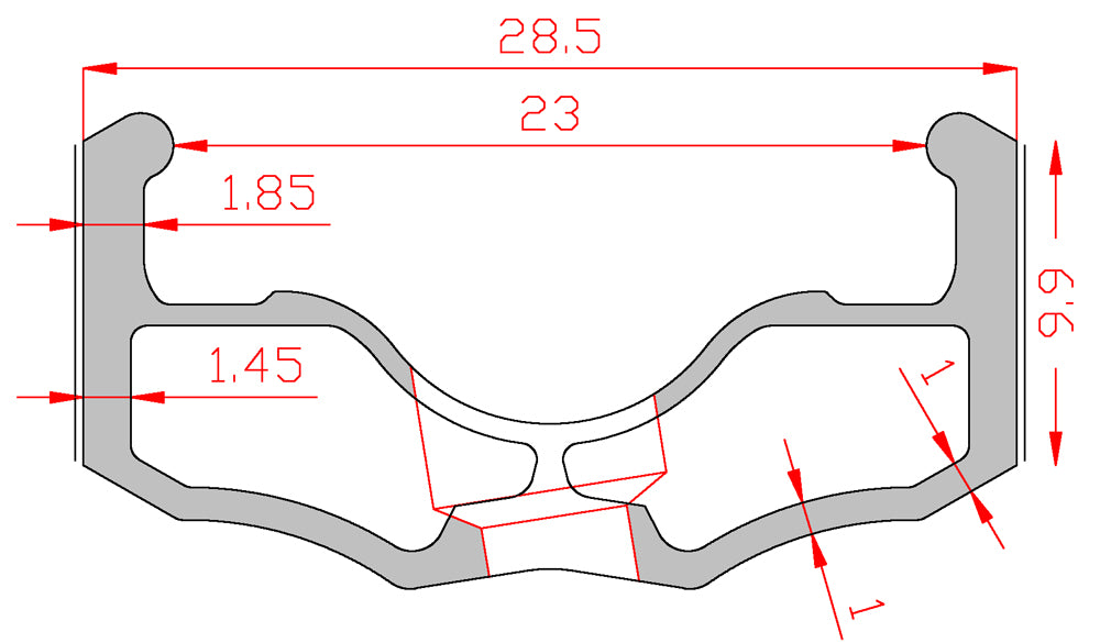 ALIENATION MALICE RIM 20" 36H SILVER
