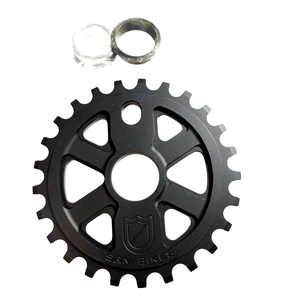 S&M X-MAN SPROCKET 25T MATTE BLACK