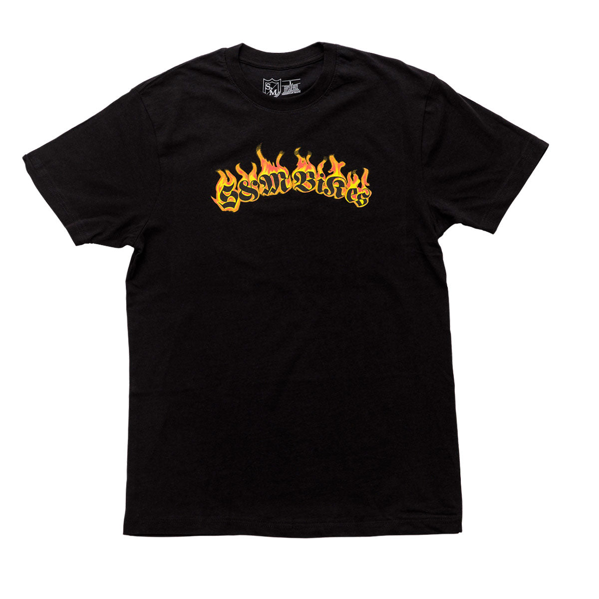 S&M OLD FLAMES TEE Black