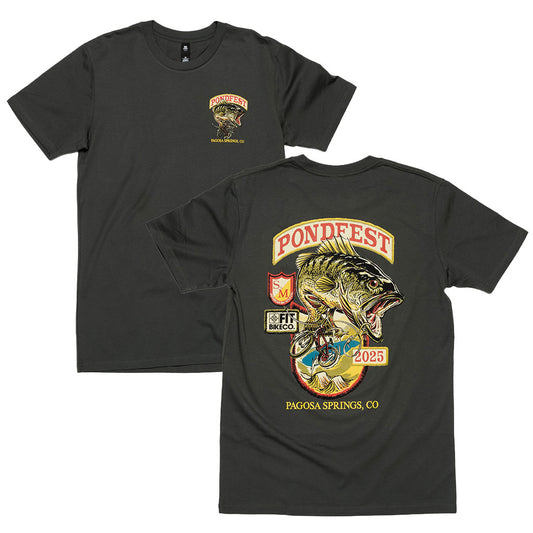PONDFEST 2025 FISH TEE CHARCOAL