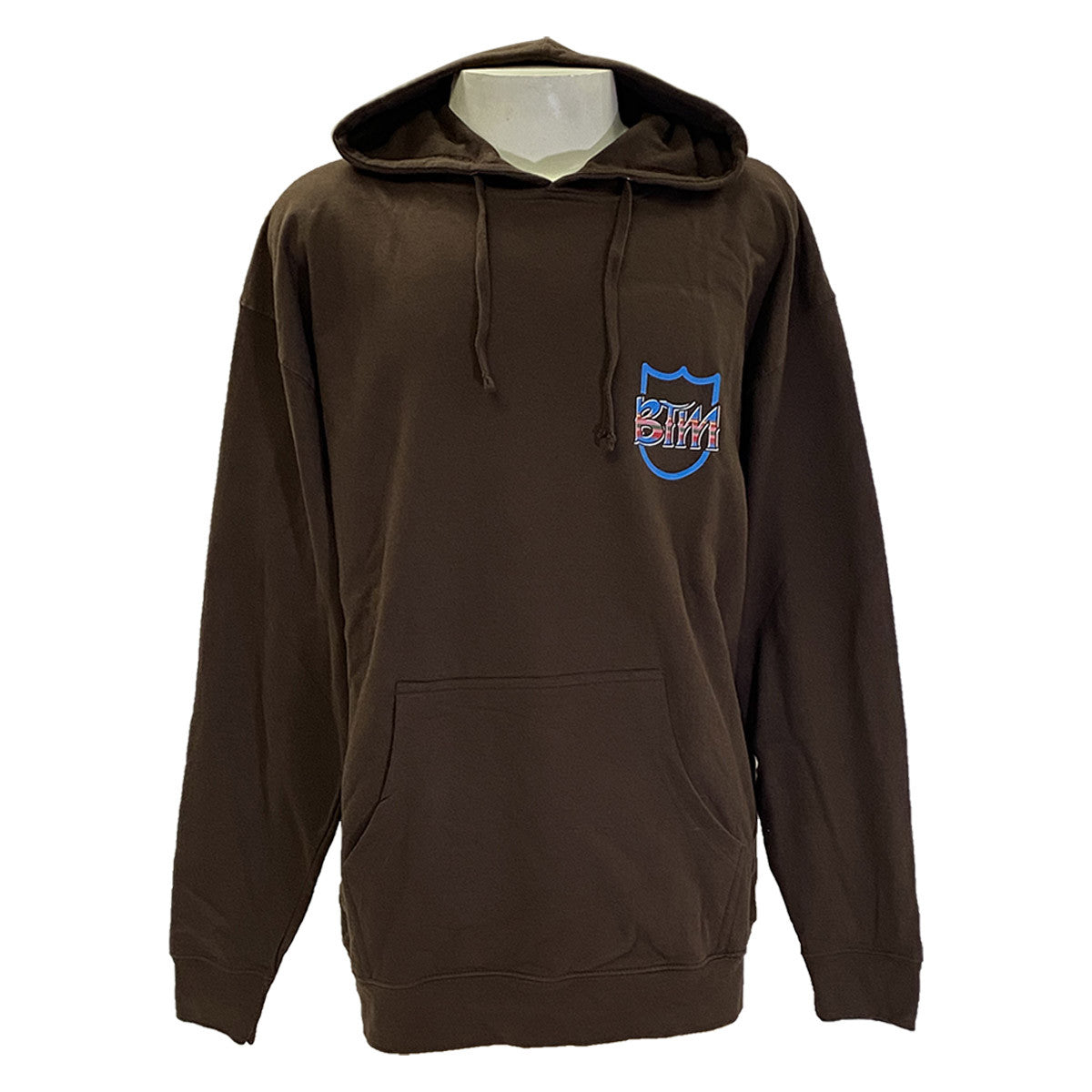 BTM SERAPE PULLOVER HOODIE BROWN