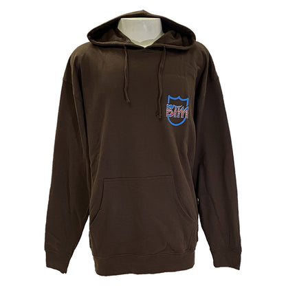 BTM SERAPE PULLOVER HOODIE BROWN