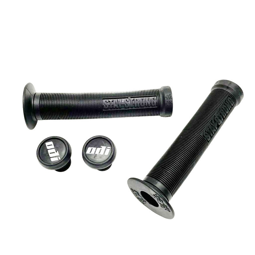 ODI STAY STRONG LION HEART GRIPS Black, Army Green, Gum Rubber, Mint