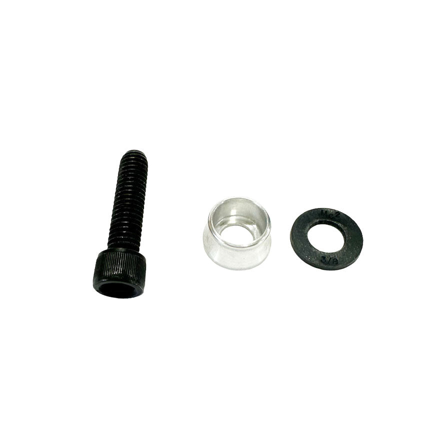 PROFILE 3/8" AXLE BOLT & VOLCANO WASHER SET (POLISH)
