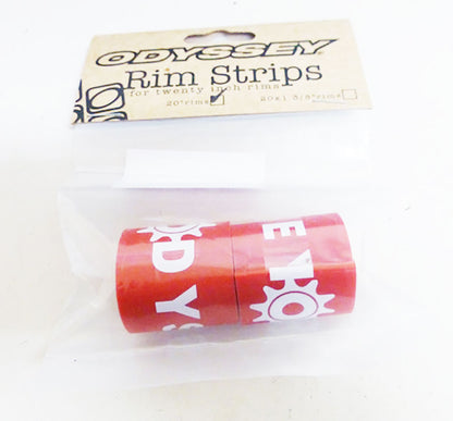 ODYSSEY 20" BMX RIM STRIP RED HIGH PRESSURE（二個ワンセット）