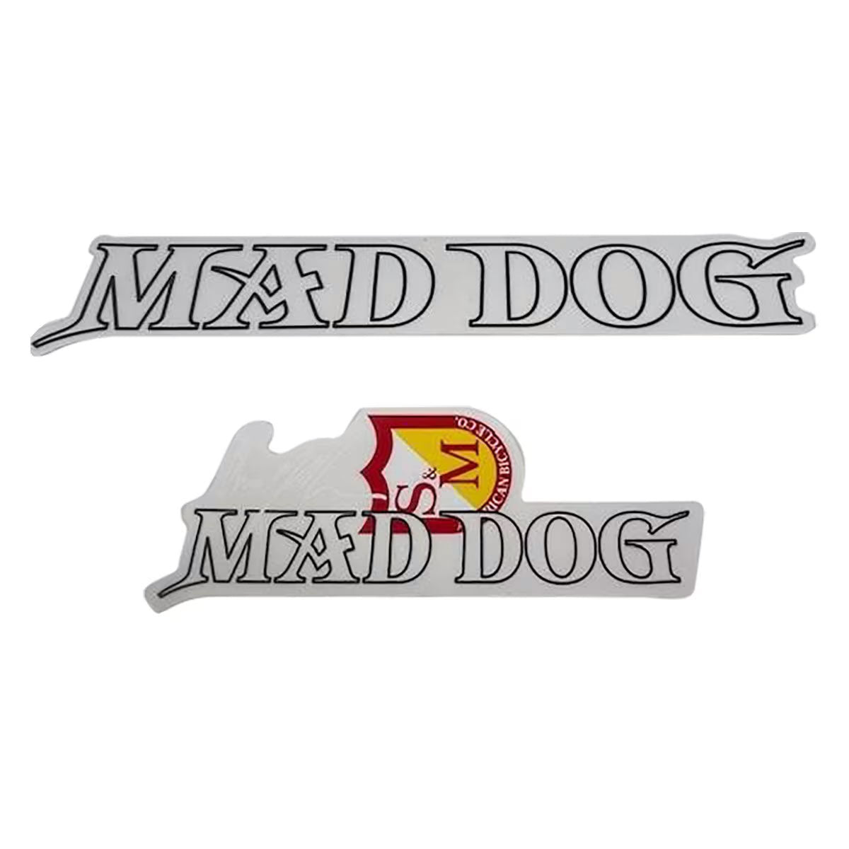S&M MAD DOG FRAME STICKERS - BLACK