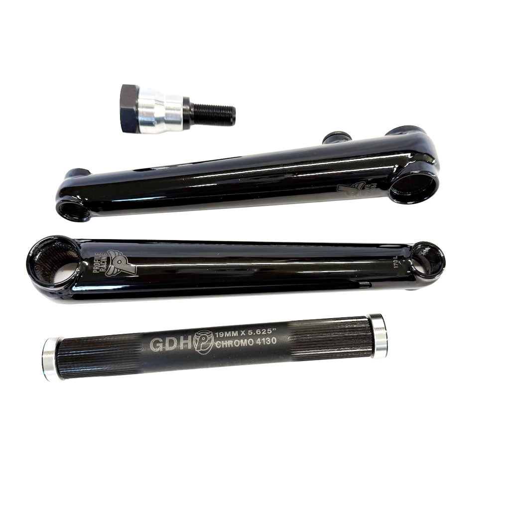 PROFILE BMX RACE CRANK SET / 145mm BLACK  GDH中空クロモリ・アクスル