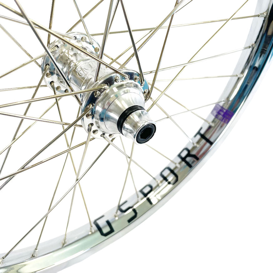 PROFILE MINI FRONT HUB 3/8" (POLISH SILVER) カスタム・ホイール