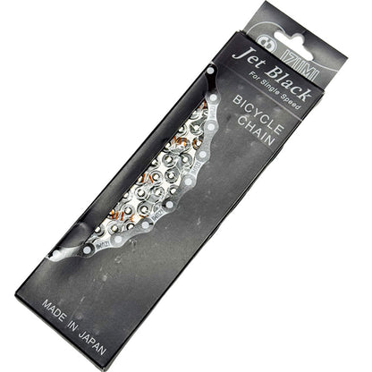 IZUMI JET BLACK CHAINS 1/2インチX1/8インチ 116L -SILVER-