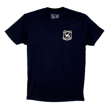 S&M RAILS AND TRAILS T - BLACK W/FRONT AND BACK PRINT