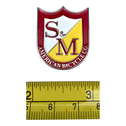 S&M SHIELD ENAMEL PIN