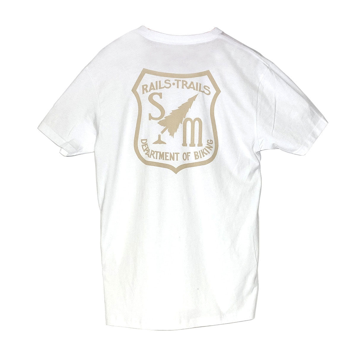 S&M RAILS AND TRAILS T - WHITE W/FRONT AND BACK PRINT