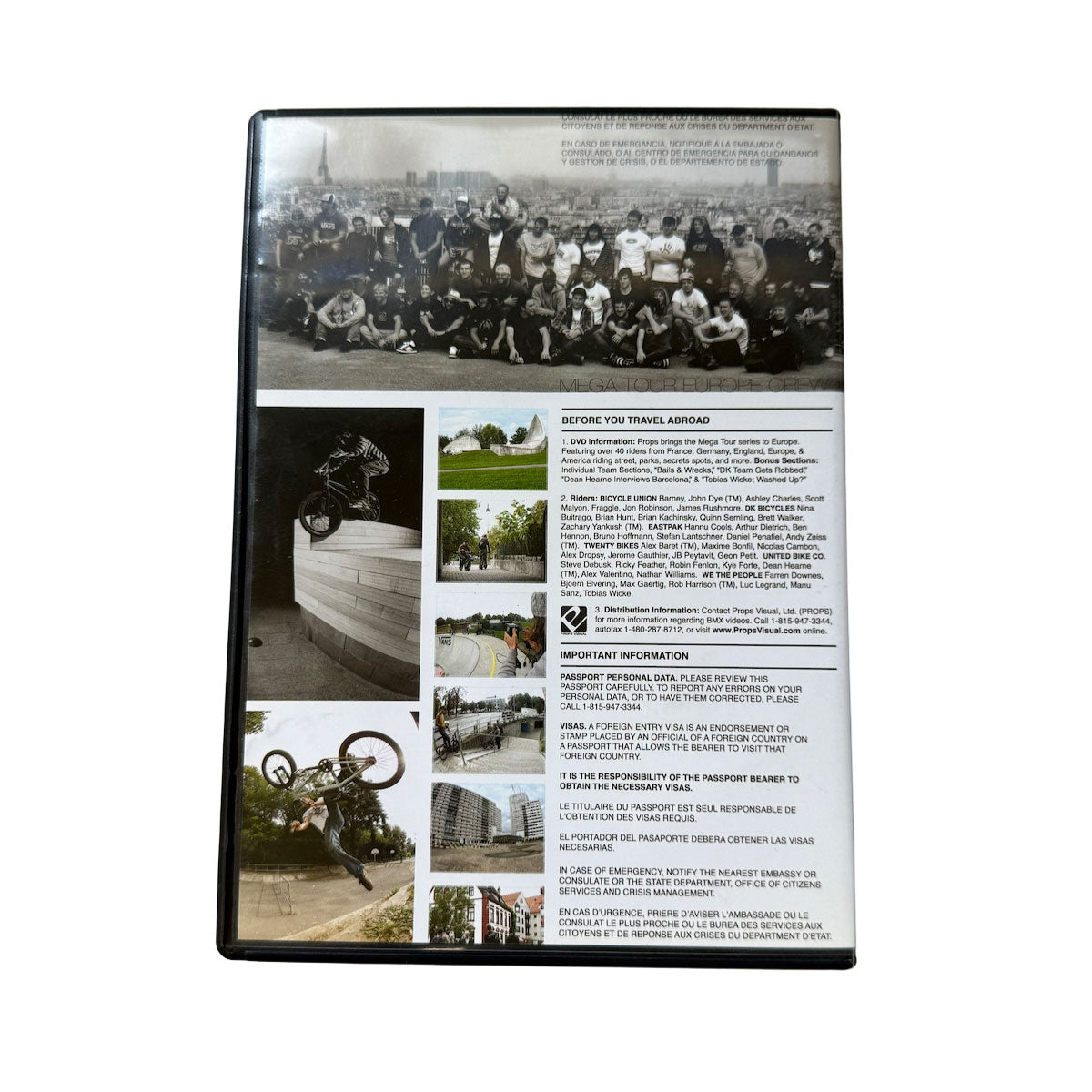 DVD Props MEGATOUR EUROPE
