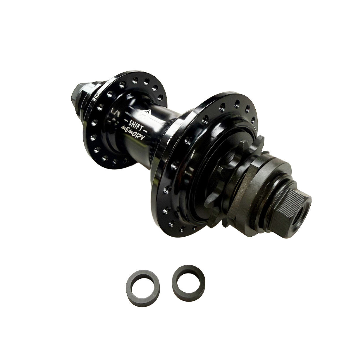 ECLAT SHIFT MEMORY FC/CS HUB 3/8" Femel 9T, 36H, RHD BLACK