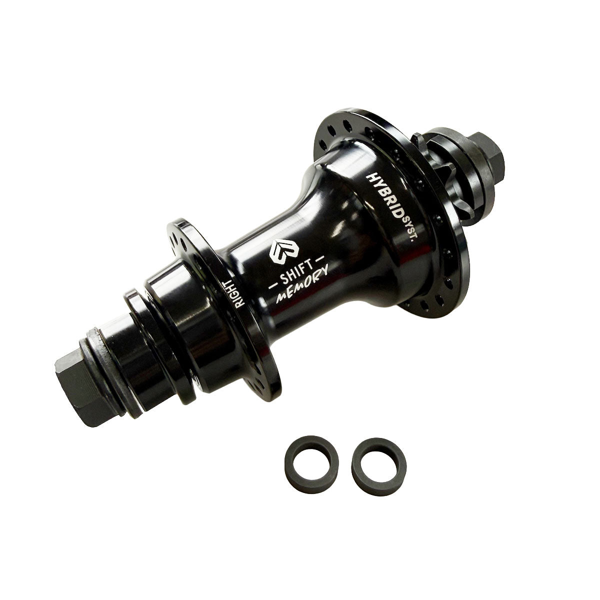 ECLAT SHIFT MEMORY FC/CS HUB 3/8" Femel 9T, 36H, RHD BLACK