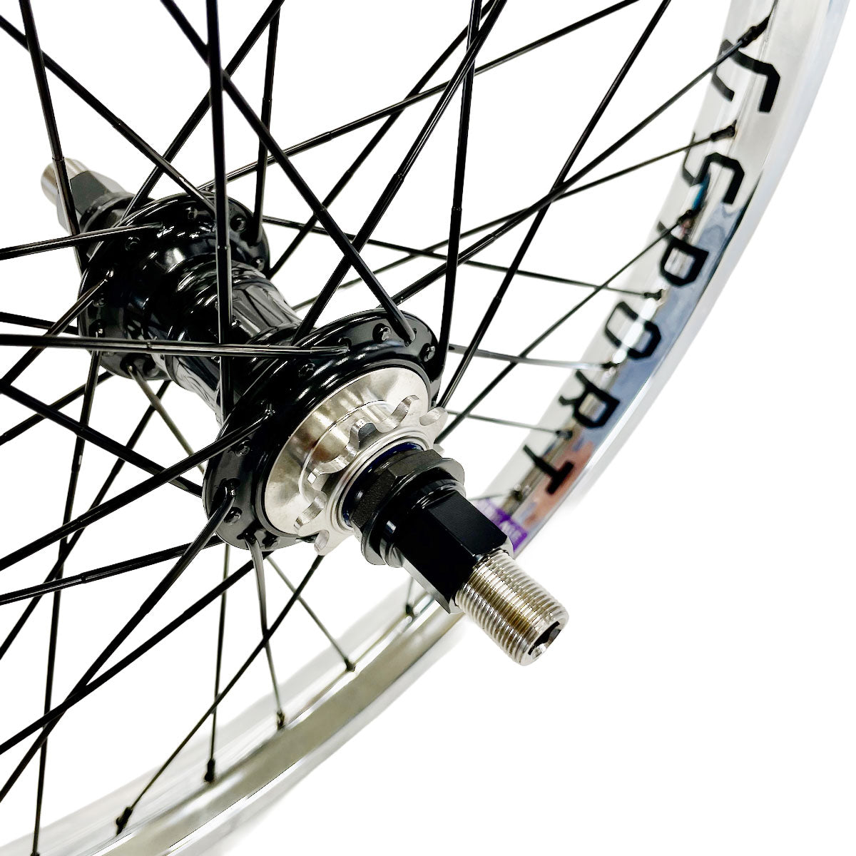 Profile Mini Cassette Rear Hub Titanium 14mm (Black) Titanium 9Tカスタム・ホイール