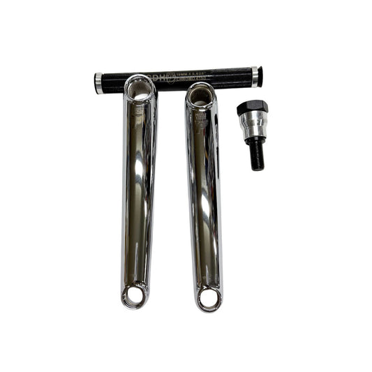 PROFILE BMX RACE CRANK SET / 170mm CHROMEクランクアーム & GDH中空クロモリ・アクスル