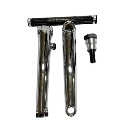 PROFILE BMX RACE CRANK SET / 170mm CHROMEクランクアーム & GDH中空クロモリ・アクスル