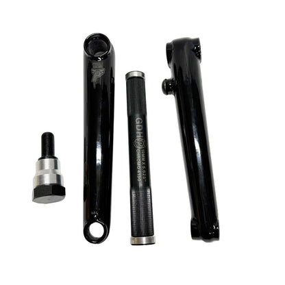 PROFILE BMX RACE CRANK SET / 165mm BLACK  GDH中空クロモリ・アクスル