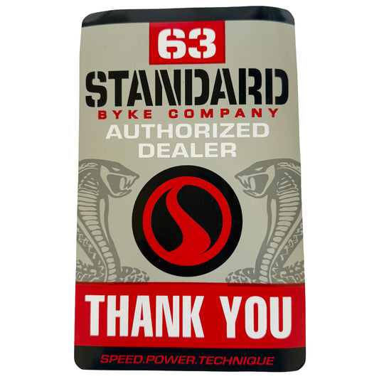 Standard Bykes Retro Sticker #02. Dealer Sticker