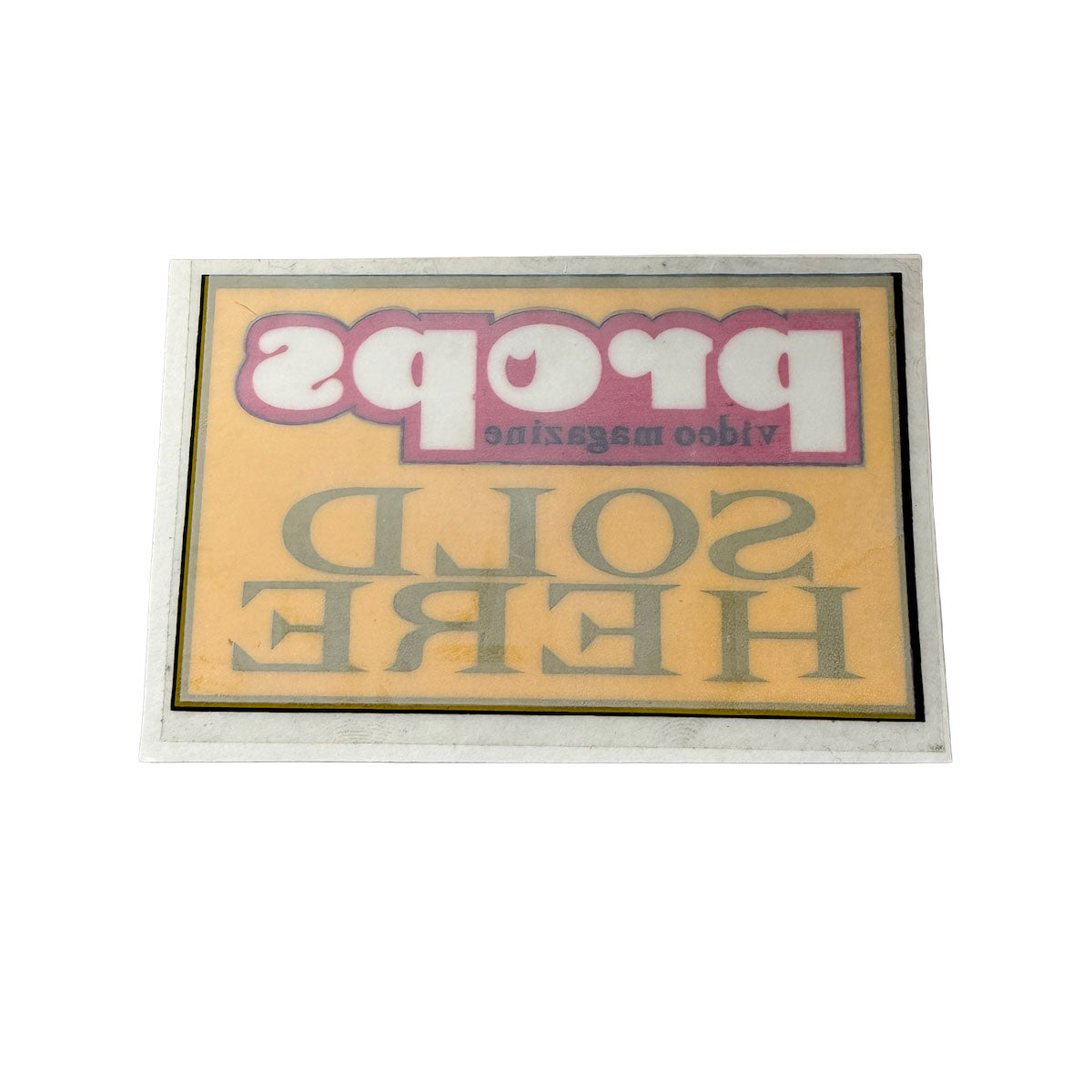 Props Retro Stickers #4 DEALER DECAL