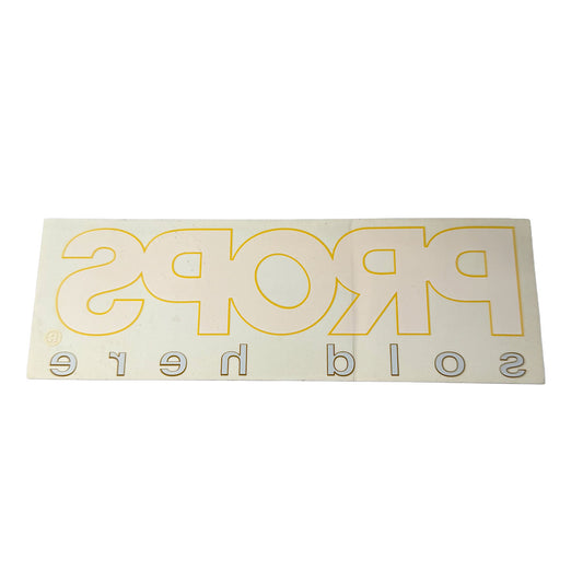 Props Retro Stickers #3 DEALER DECAL