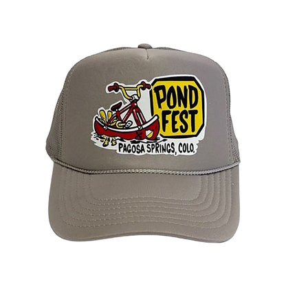 PONDFEST TALL TRUCKER  GREY