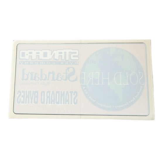 Standard Bykes Retro Sticker #09 Dealer Decal